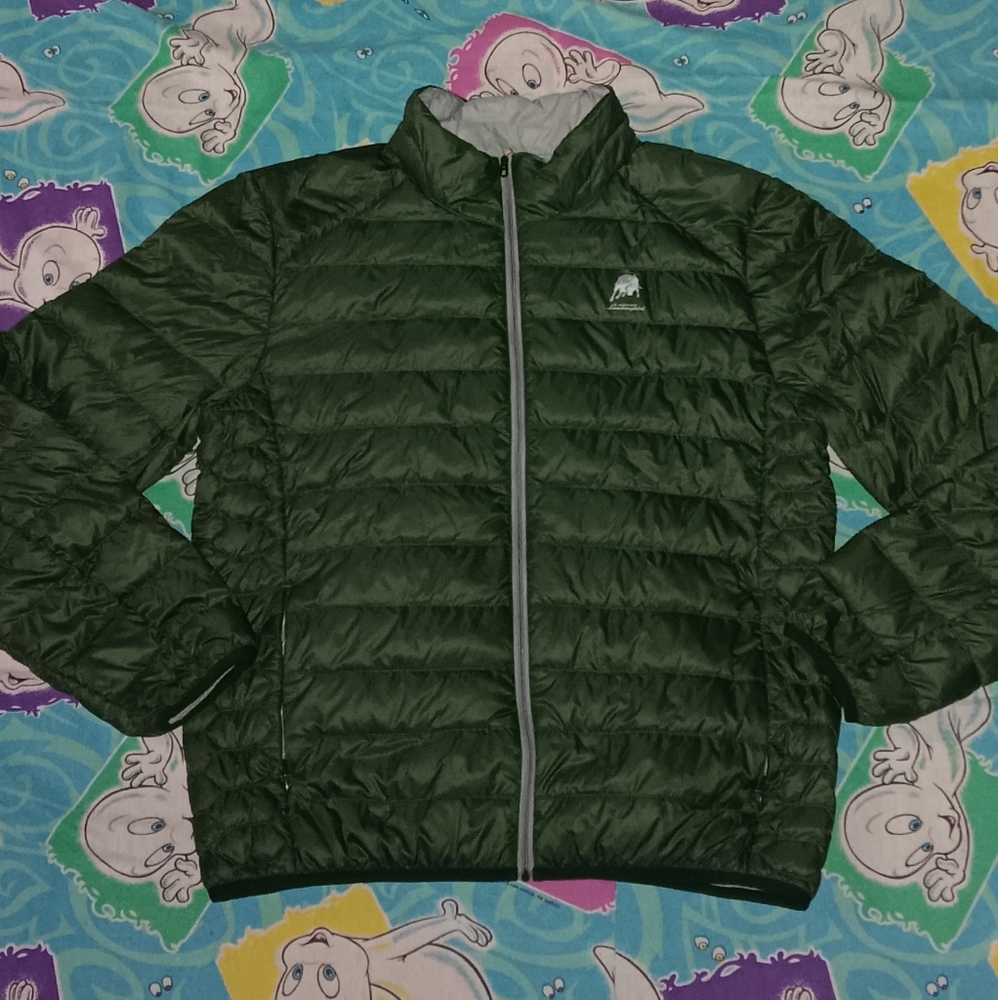 Lamborghini Green Light Weight Puffer Jacket Employee Worker